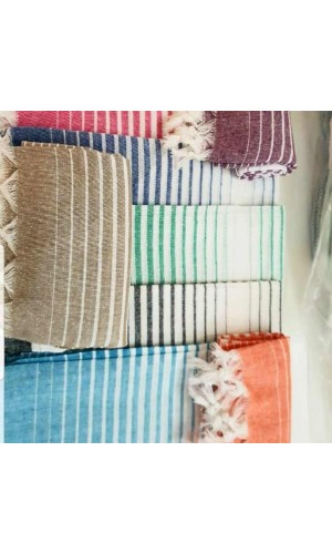 Toptan Peştemal Çizgili 90x180cm Saçak Bağcıklı ( Adet Toptan Satış Fiyatı ) 